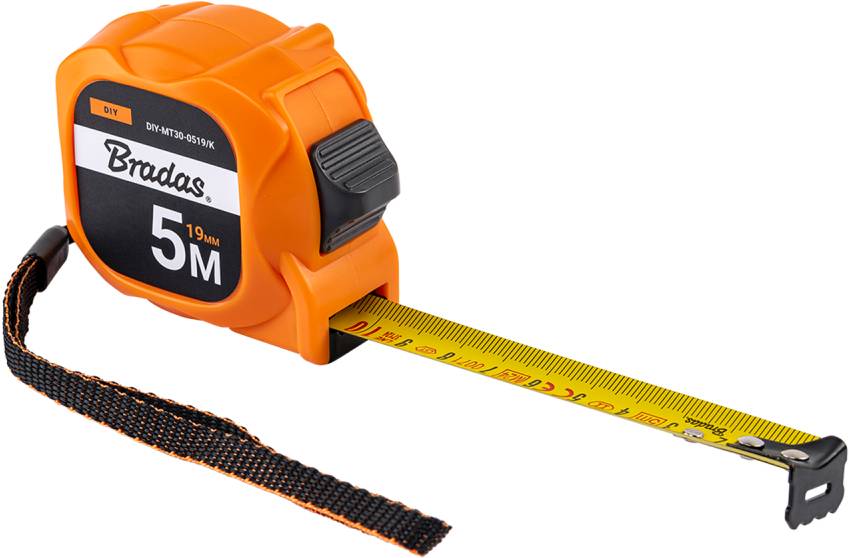 Рулетка BRADAS TINY 5 м (DIY-MT30-0519/K) - Фото 1