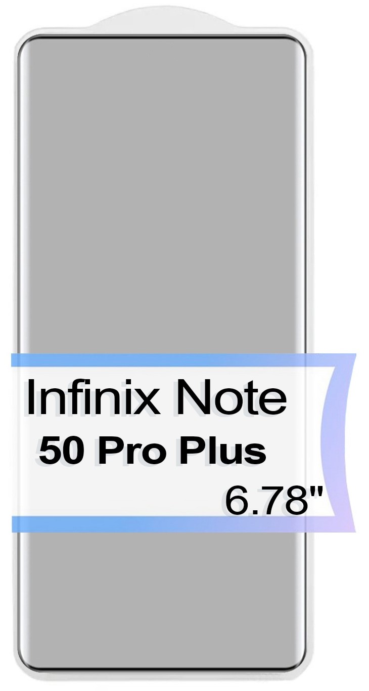 Захисне скло для смартфону BeCover EDGE for Infinix Note 50 Pro Plus (X6856) Black (713581) - Фото 1