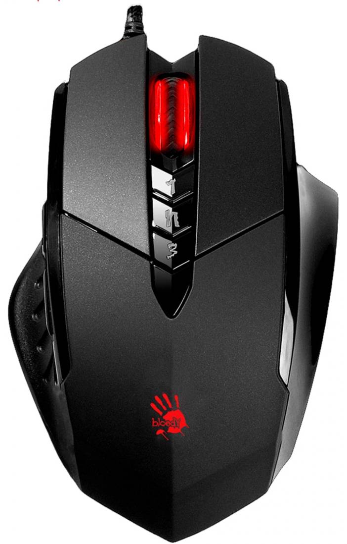 Мышь проводная игровая Bloody V7M (Black) - Фото 1