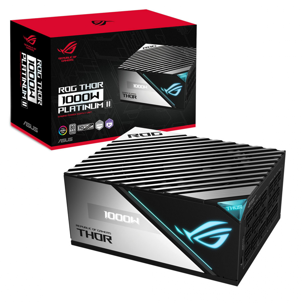 Блок питания для ПК Asus 1000W 80+Platinum (ROG-THOR-1000P2-GAMING) - Фото 1