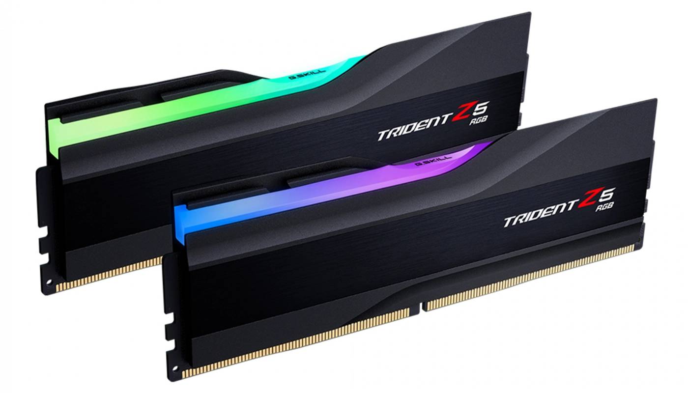 Память DDR G.Skill DDR5 2x32GB/6400 Trident Z5 RGB Black (F5-6400J3239G32GX2-TZ5RK) - Фото 1