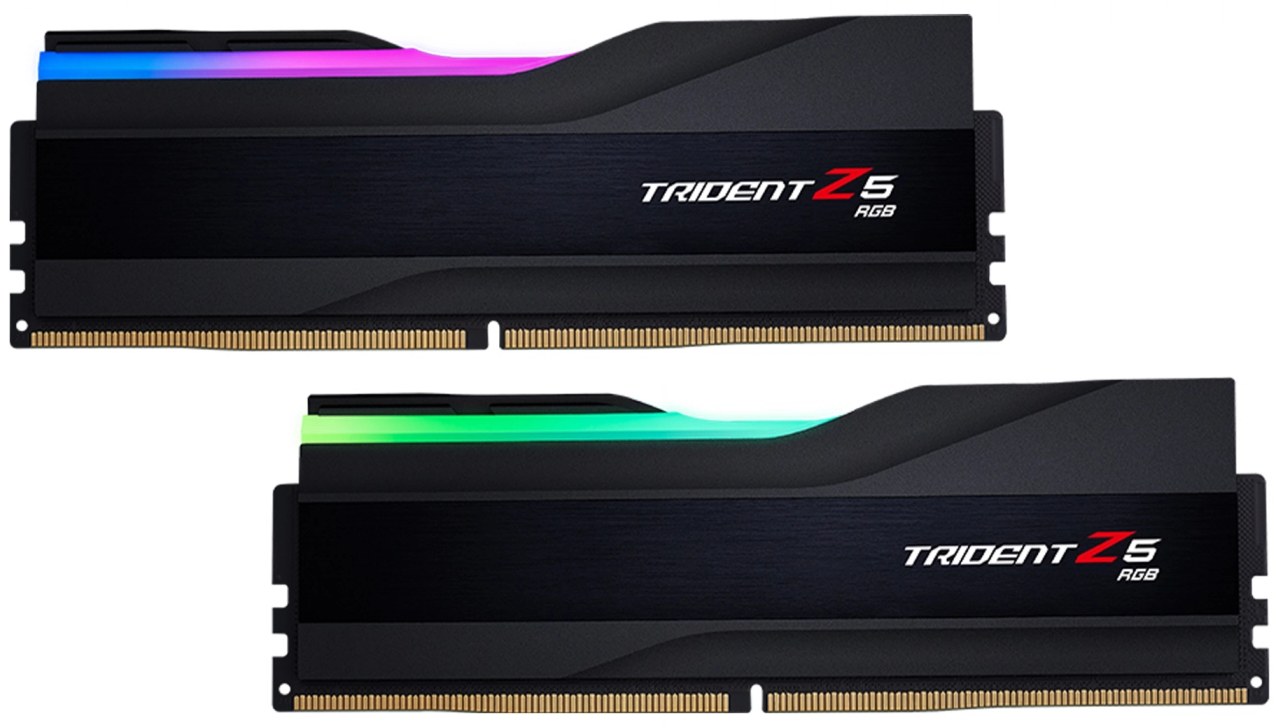 Купити Память DDR G.Skill DDR5 2x16GB/7200 Trident Z5 RGB Black (F5-7200J3445G16GX2-TZ5RK) - Фото 1 Память DDR G.Skill DDR5 2x16GB/7200 Trident Z5 RGB Black (F5-7200J3445G16GX2-TZ5RK) - Фото 1