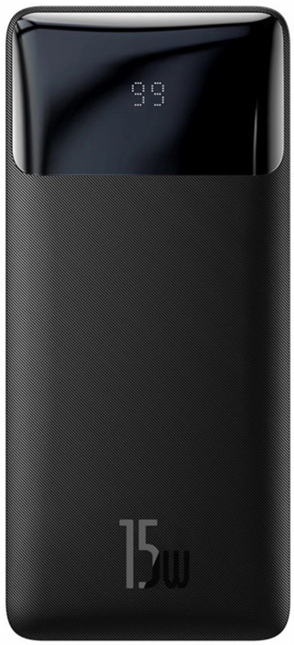 Батарея мобильная Baseus Bipow 10000mAh 2xUSB+Typ C 15W USB to Micro USB (PPBD050001) - Фото 1