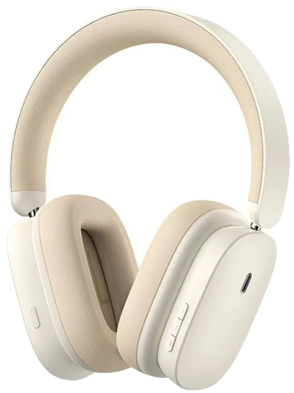 Наушники полноразмерные беспроводные Baseus Bowie H1 Creamy-White (NGTW230002) - Фото 1