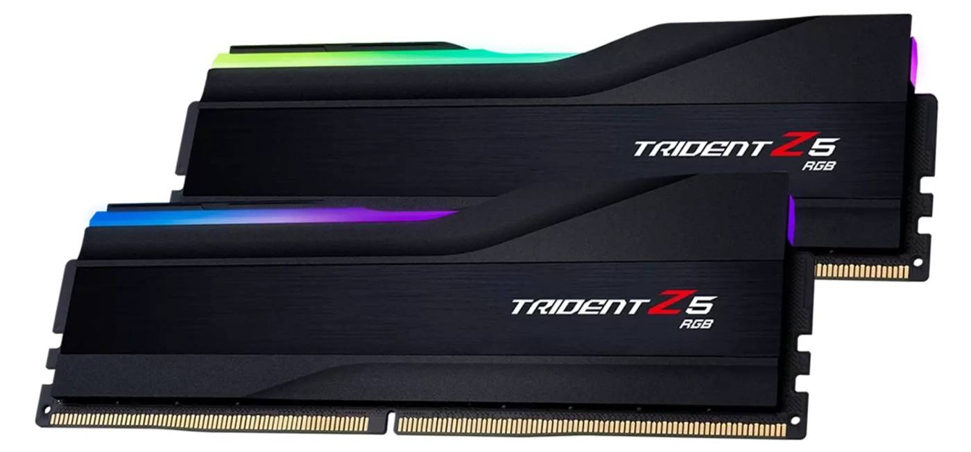 Купити Память DDR G.Skill DDR5 2x32GB/6000 Trident Z5 RGB Black (F5-6000J3040G32GX2-TZ5RK) - Фото 1 Память DDR G.Skill DDR5 2x32GB/6000 Trident Z5 RGB Black (F5-6000J3040G32GX2-TZ5RK) - Фото 1