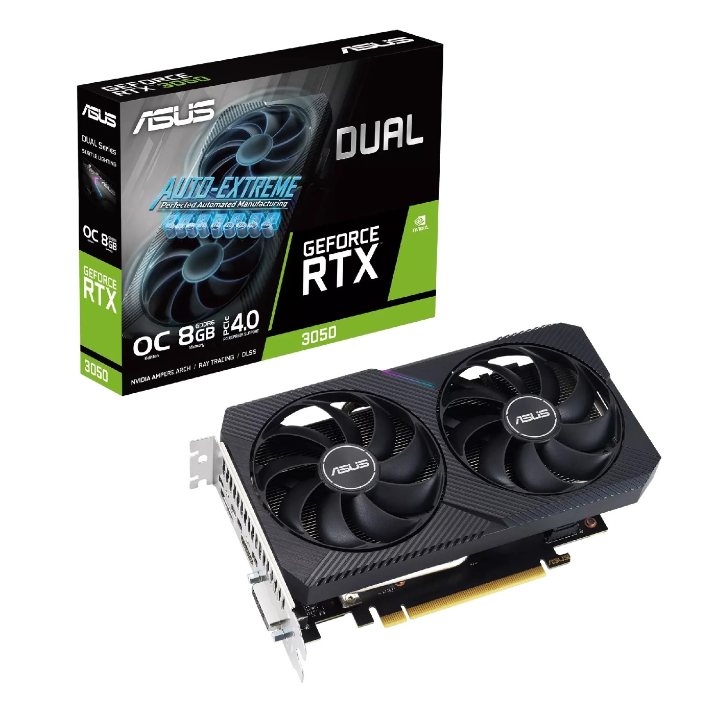 Відеокарта Asus Nvidia GeForce (DUAL-RTX3050-O8G-V2) - Фото 1