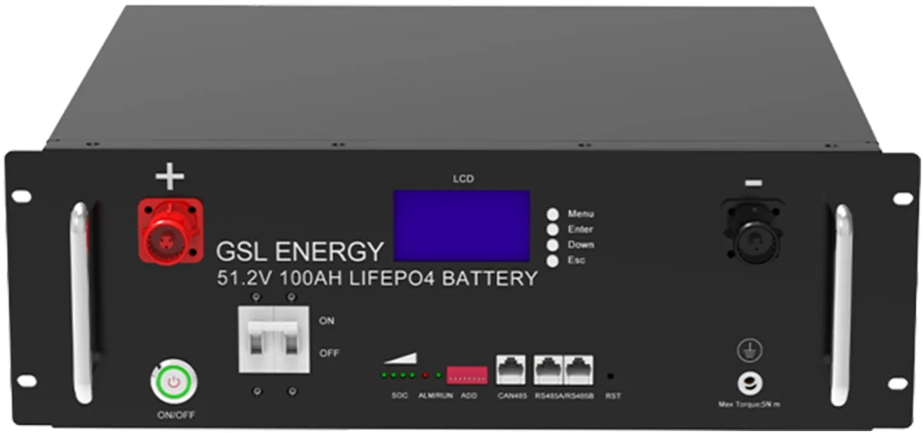 Батарея для солнечного инвертора GSL 51100 100Ah 51.2V 5.12KWh LiFePo4 (GSL-51-100/GSL51100-3.5U) - Фото 1