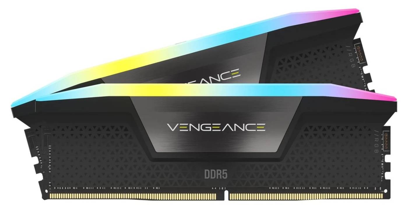 Память DDR Corsair DDR5 2x16GB/6400 Vengeance RGB Black (CMH32GX5M2B6400C36) - Фото 1