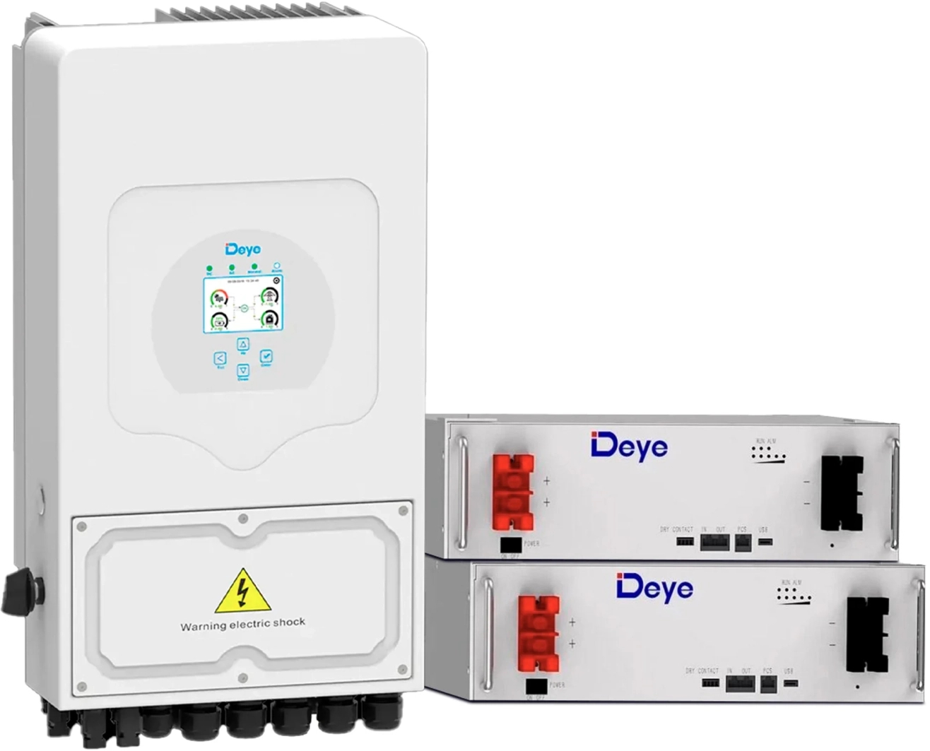 Система хранения энергии Deye SUN-6K-SG03LP1-EU-2DE10.24K-LFP - Фото 1