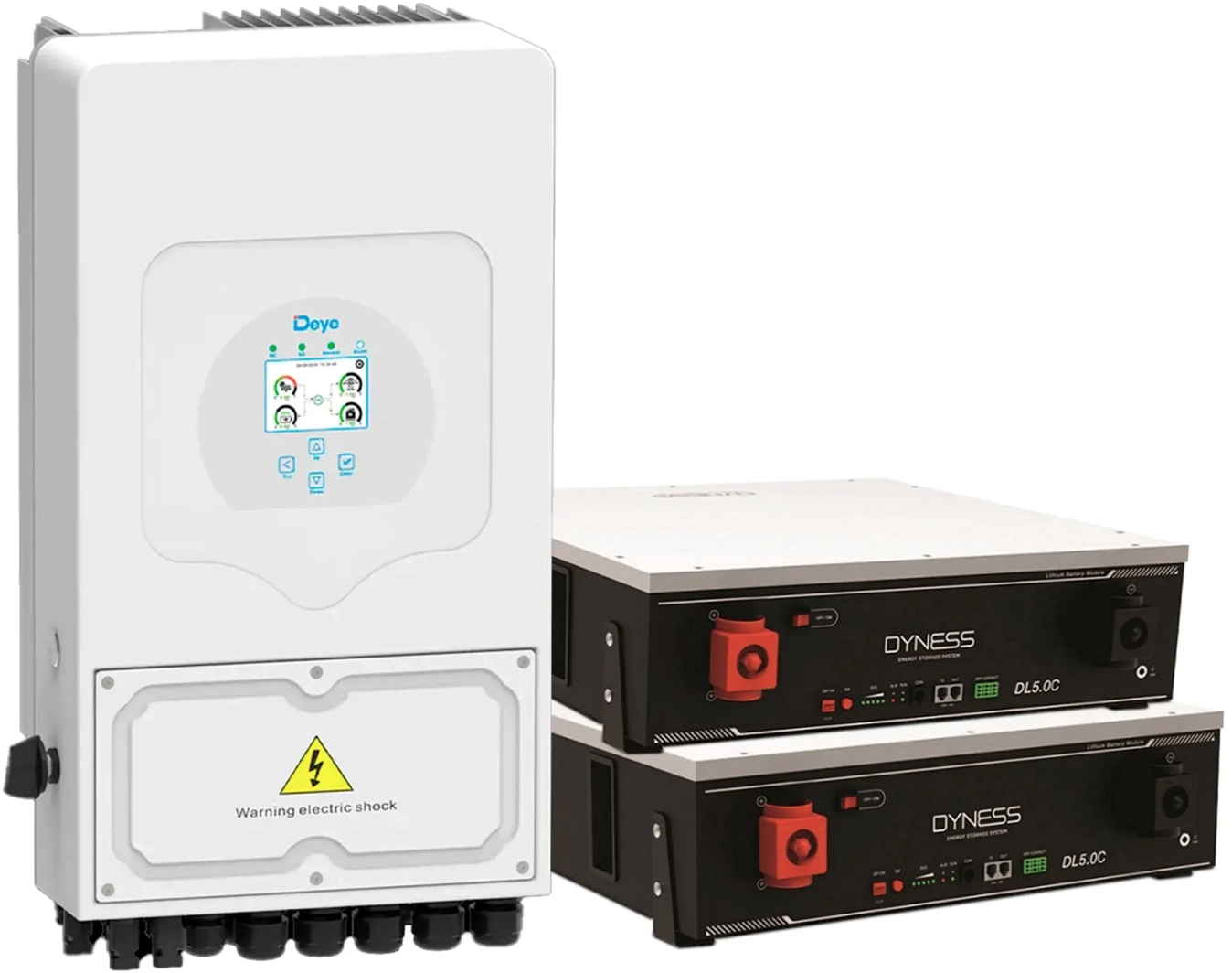 Система хранения энергии Deye SUN-6K-SG03LP1-EU-2DY10.24K-LFP-W - Фото 1