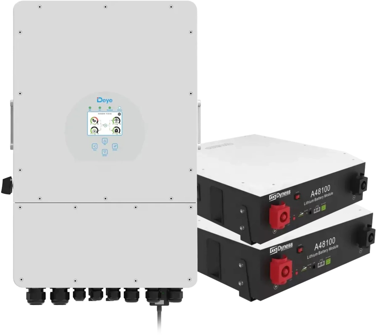 Система хранения энергии Deye SUN-10K-SG04LP3-EU-2DY9.6K-LFP-W - Фото 1
