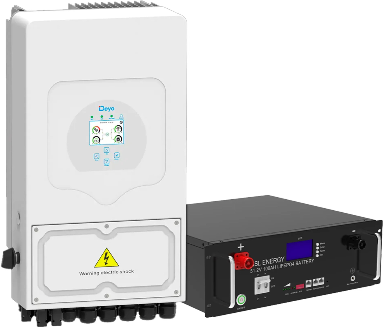 Система хранения энергии Deye SUN-6K-SG03LP1-EU-1GS-5.1K-LFP - Фото 1