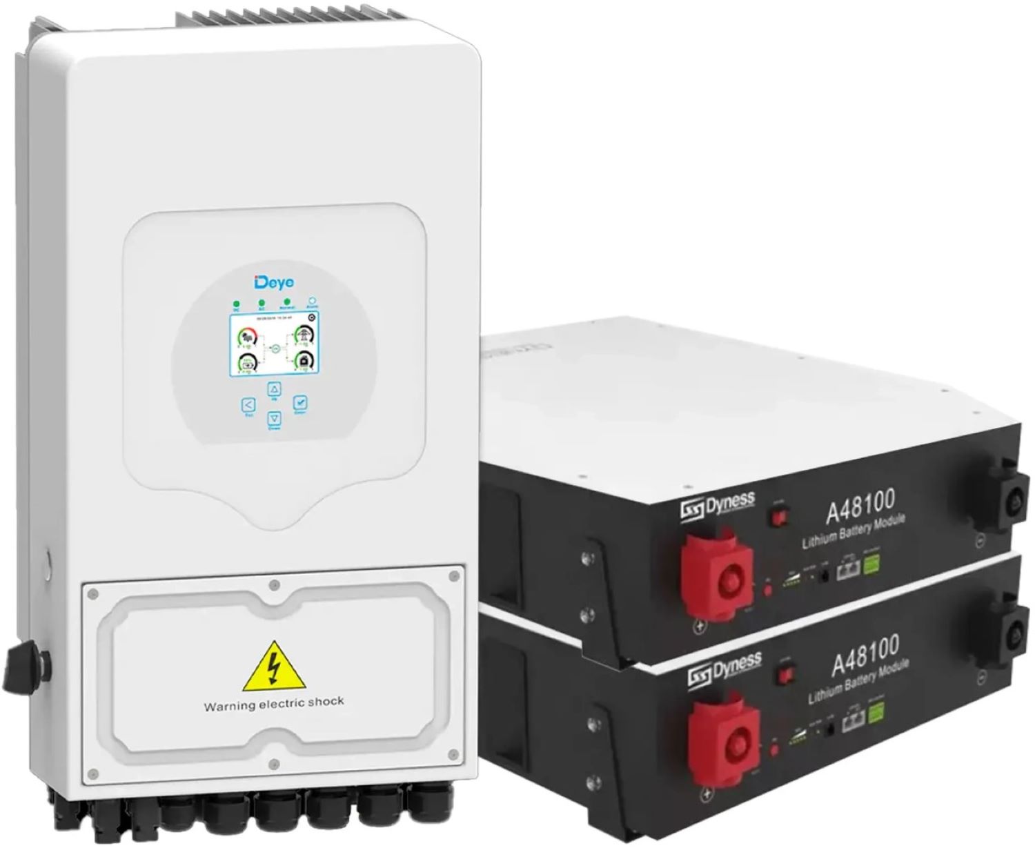 Система хранения энергии Deye SUN-6K-SG03LP1-EU-2DY9.6K-LFP-W - Фото 1