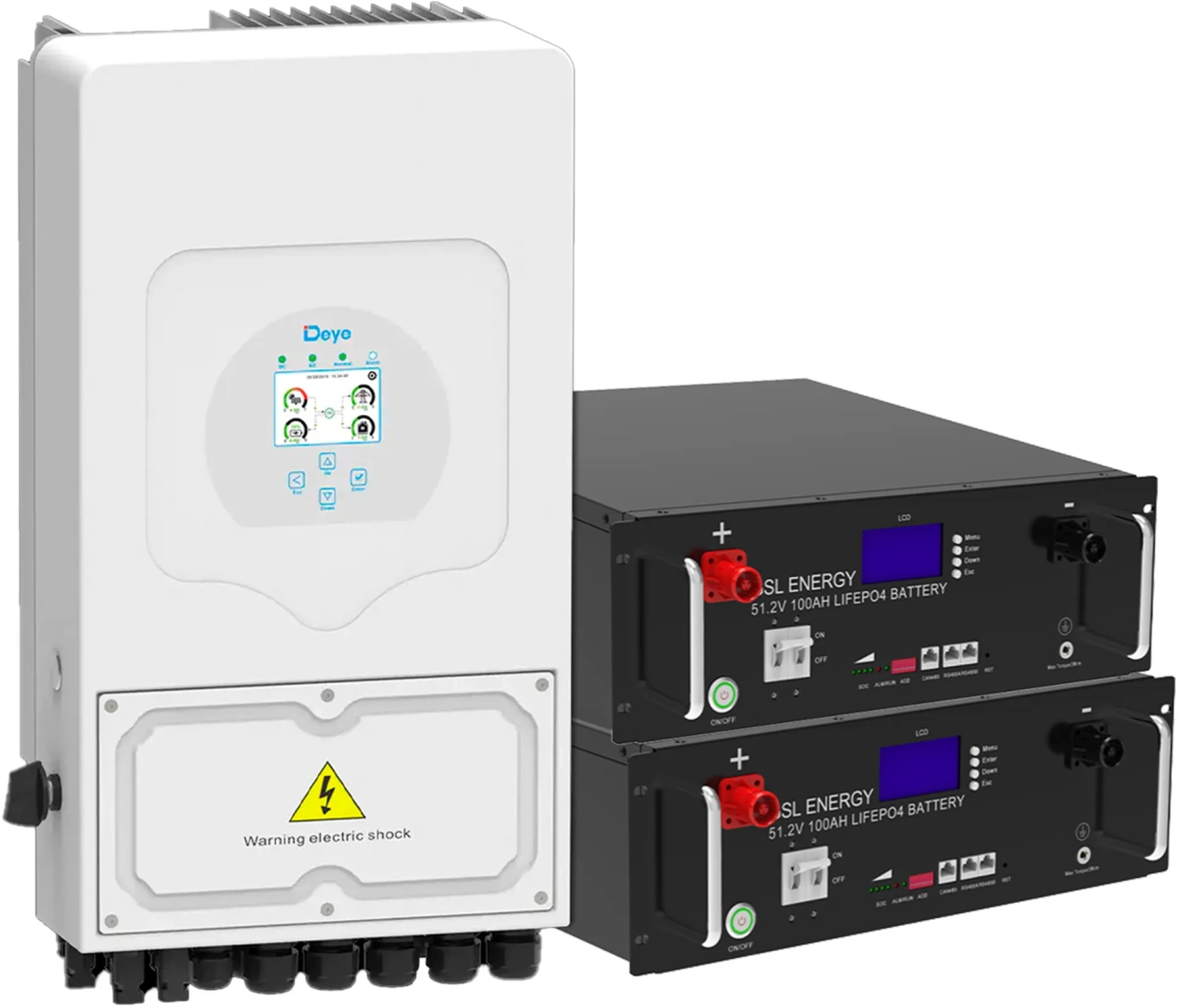 Система хранения энергии Deye SUN-6K-SG03LP1-EU-2GS10.24K-LFP - Фото 1