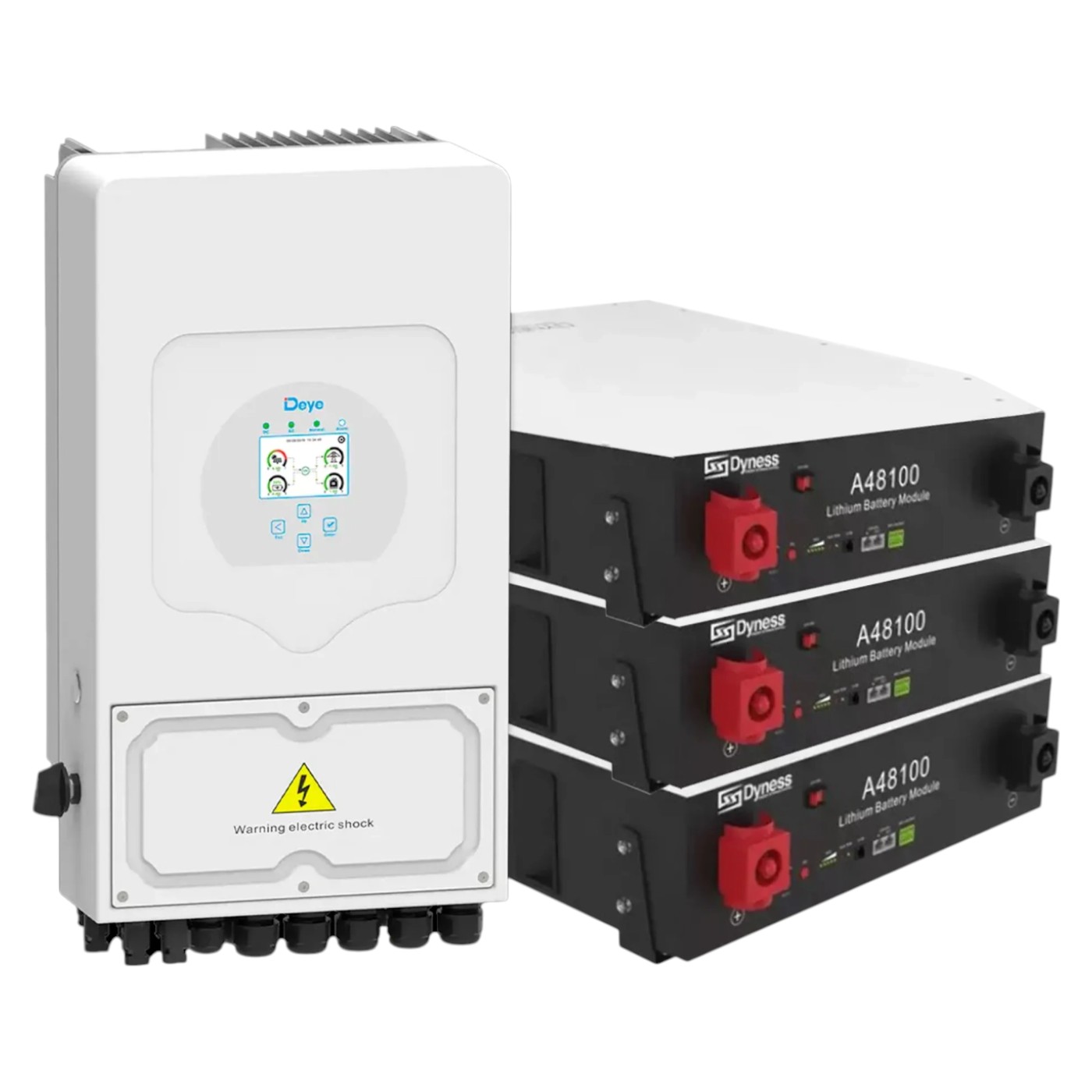 Система хранения энергии Deye SUN-6K-SG03LP1-EU-3DY14.4K-LFP - Фото 1