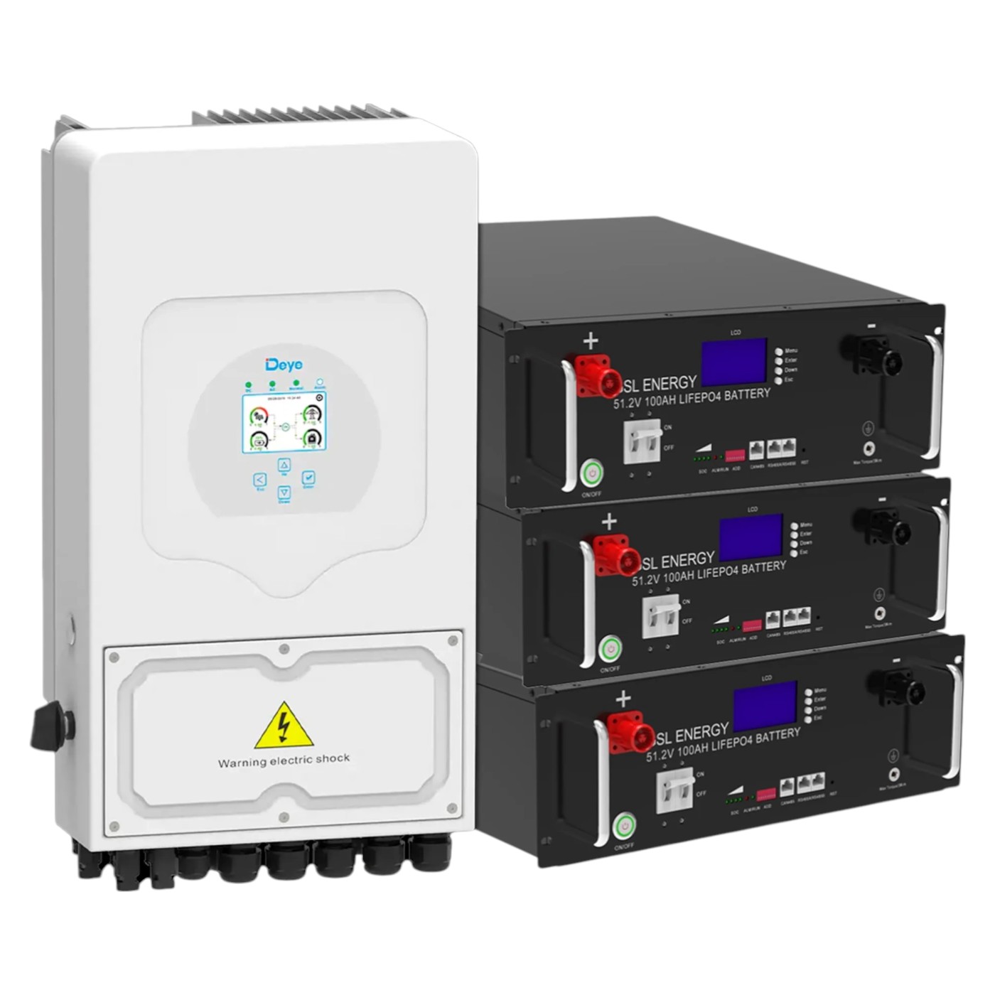 Система хранения энергии Deye SUN-6K-SG03LP1-EU-3GS15.36K-LFP - Фото 1