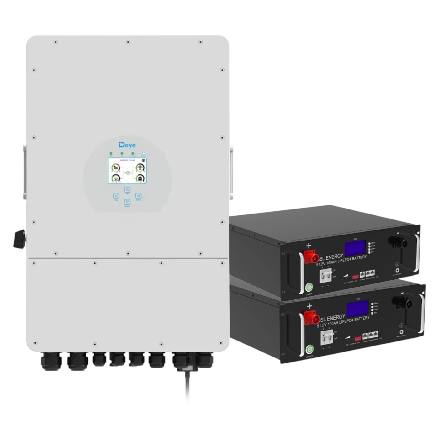 Система хранения энергии Deye SUN-8K-SG01LP1-EU-2GS10.24K-LFP - Фото 1