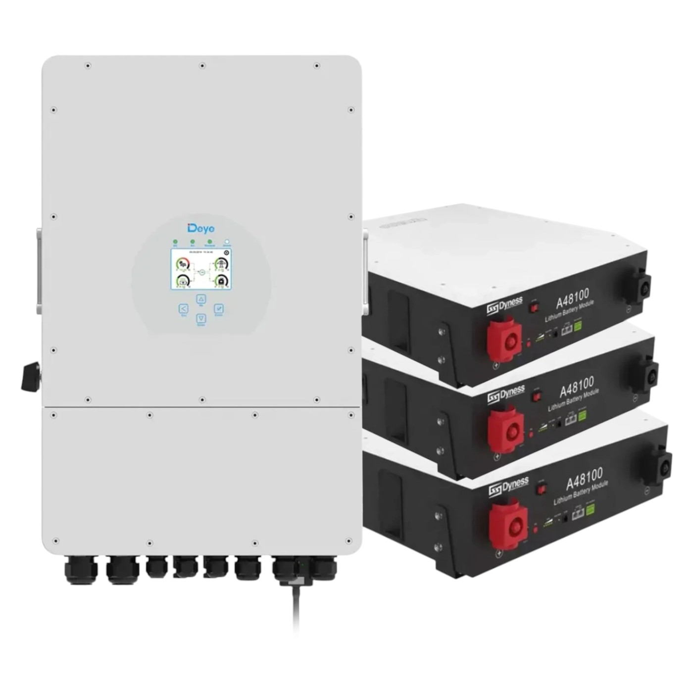 Система хранения энергии Deye SUN-8K-SG01LP1-EU-3DY14.4K-LFP-W - Фото 1