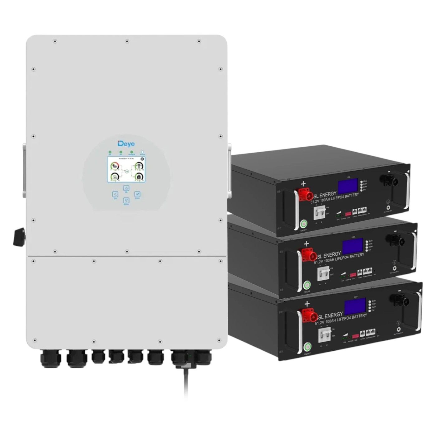 Система хранения энергии Deye SUN-8K-SG01LP1-EU-3GS15.36K-LFP - Фото 1
