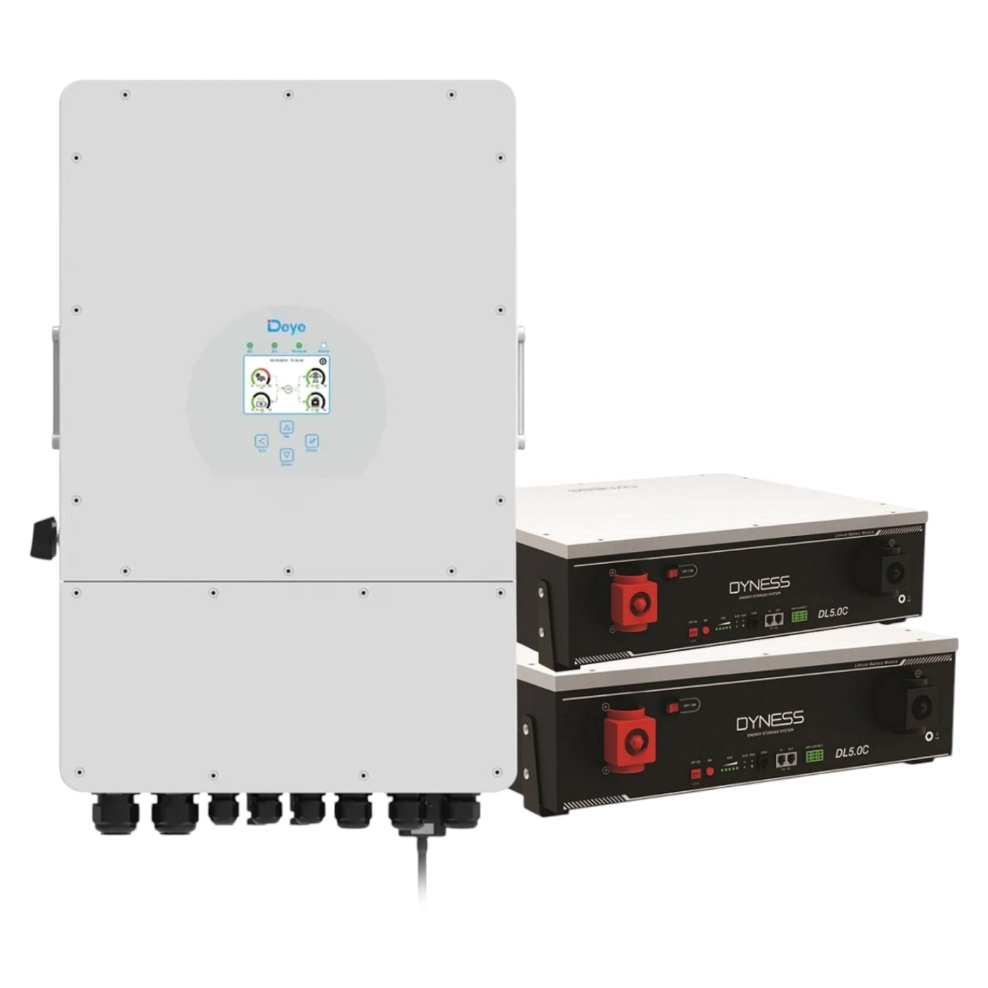 Система хранения энергии Deye SUN-8K-SG01LP1-EU-2DY10.24K-LFP-W - Фото 1