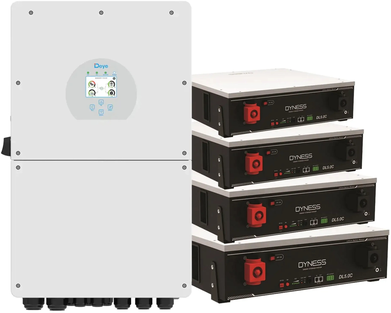 Система хранения энергии Deye SUN-16K-SG01LP1-EU-4DY20.48K-LFP-W - Фото 1