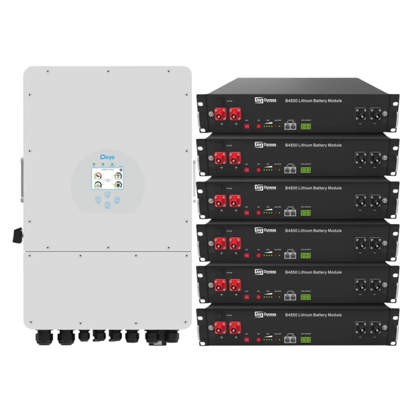 Система хранения энергии Deye SUN-6K-SG03LP1-EU-6DY14.4K-LFP - Фото 1