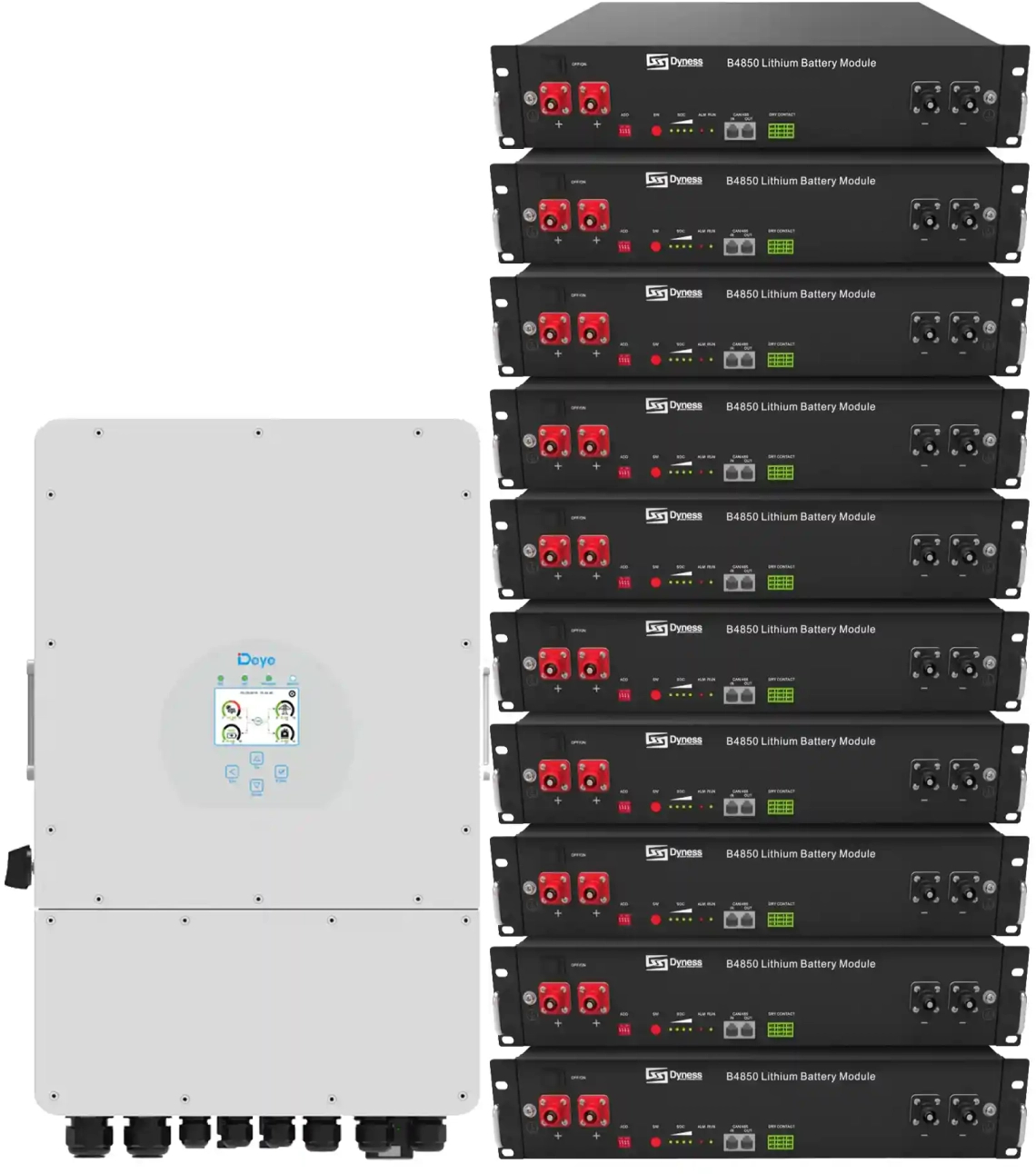 Система хранения энергии Deye SUN-12K-SG04LP3-EU-10DY24K-LFP-R - Фото 1