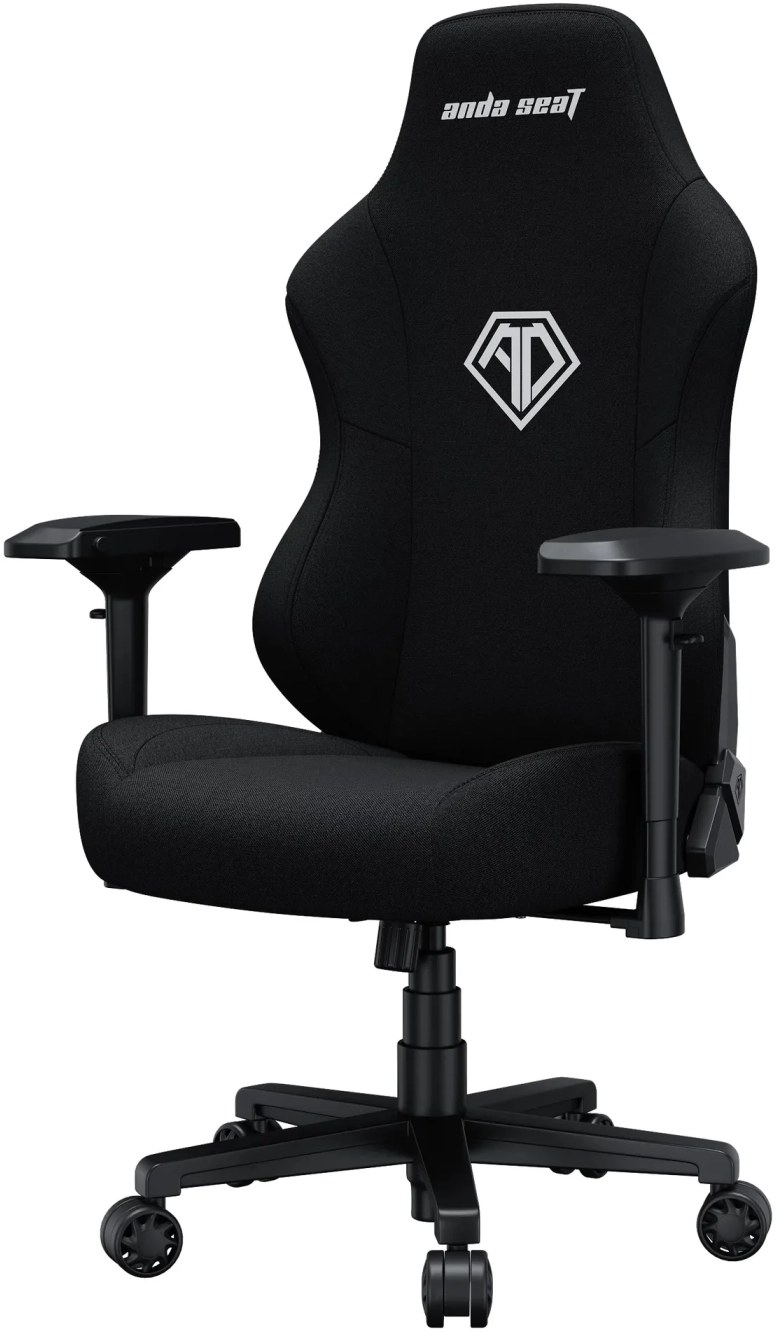 Кресло для геймеров Anda Seat Phantom 3 Pro Size L Black Fabric (AD18YC-06-B-F) - Фото 1