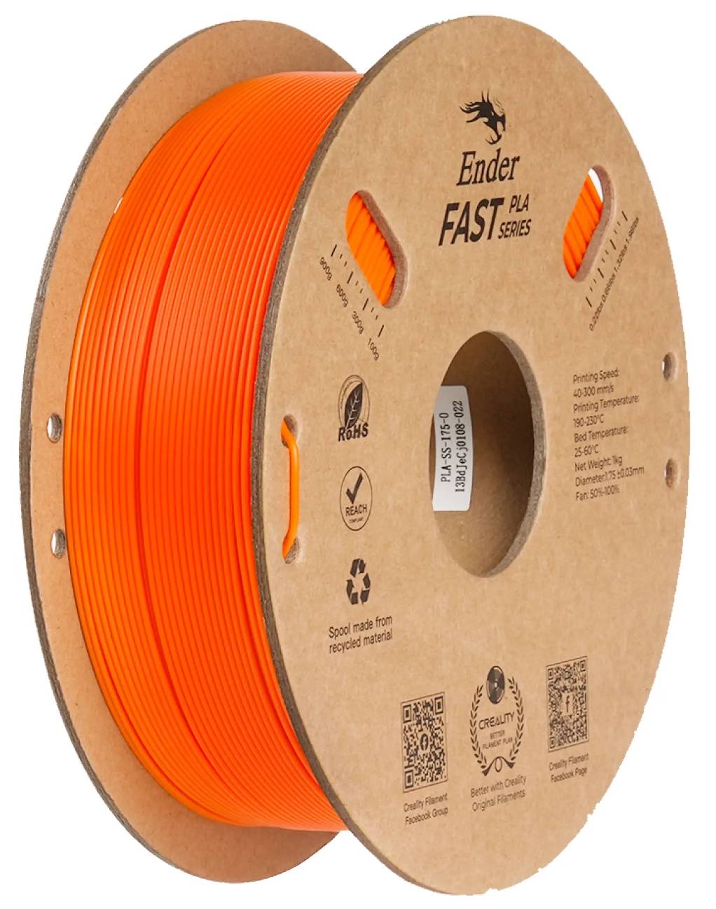 Нитка для PLA-картриджа Creality Fast Filament 1.75 мм (3301010430) - Фото 1
