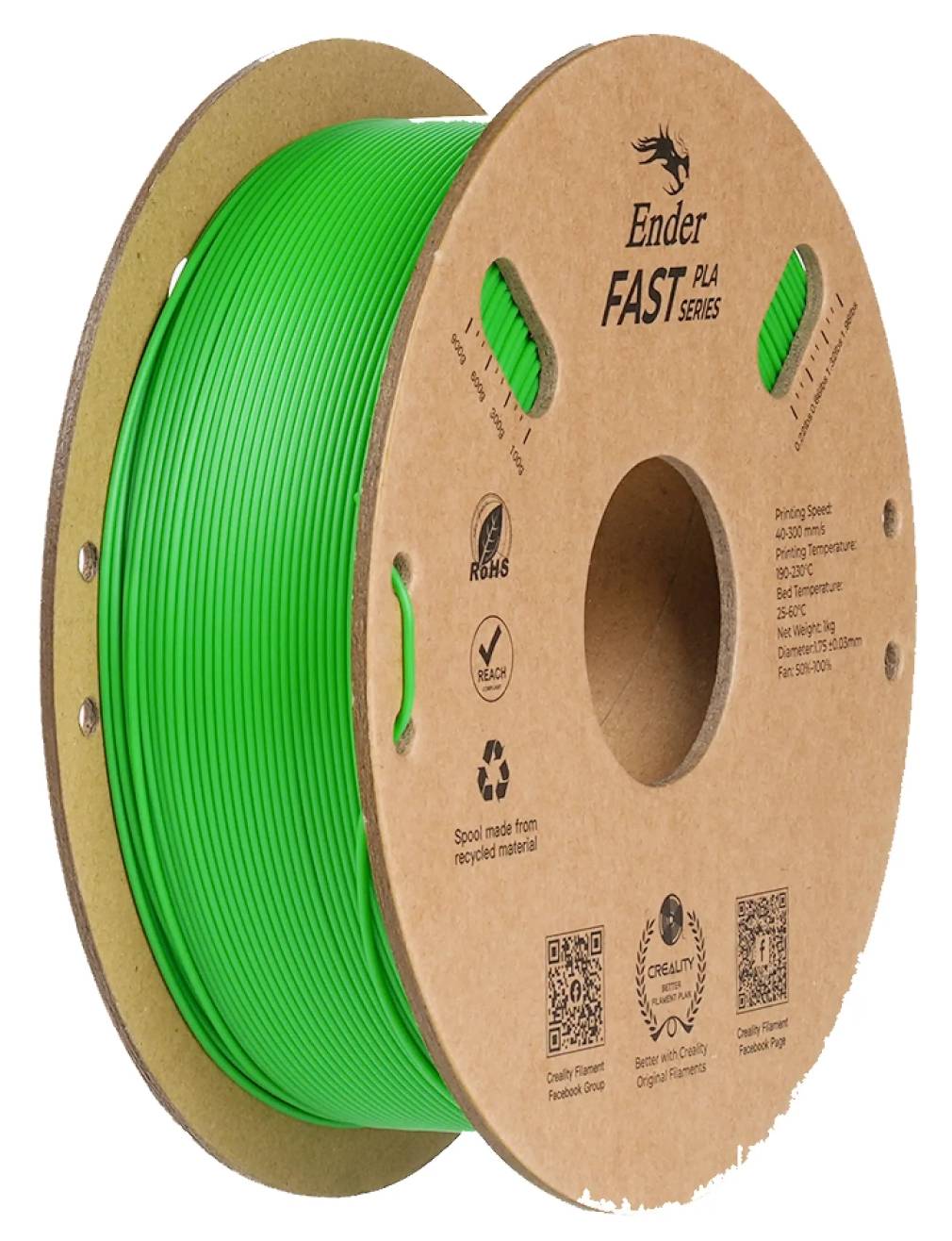 Нитка для PLA-картриджа Creality FFast ilament 1.75 мм (3301010429) - Фото 1