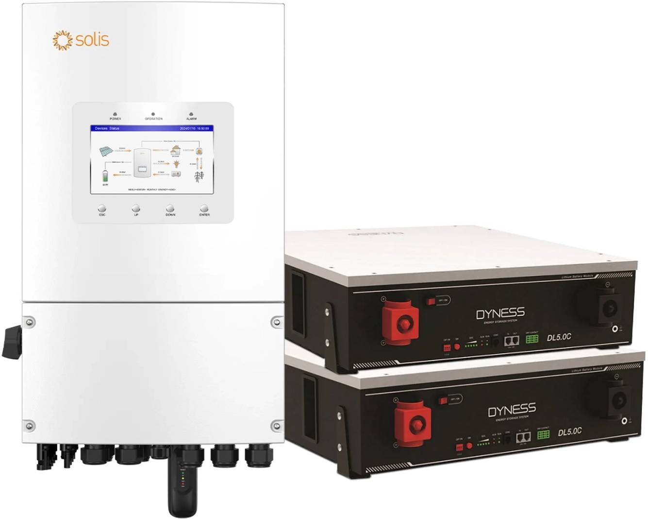 Система хранения энергии Solis S6-EH1P6K-L-PLUS-LDY10.24K1-LFP - Фото 1