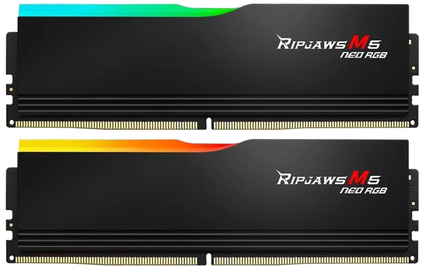 Память DDR G.Skill Ripjaws M5 Neo RGB Black DDR5-6000 32GB (2x16GB) (F5-6000J3636F16GX2-RM5NRK) - Фото 1