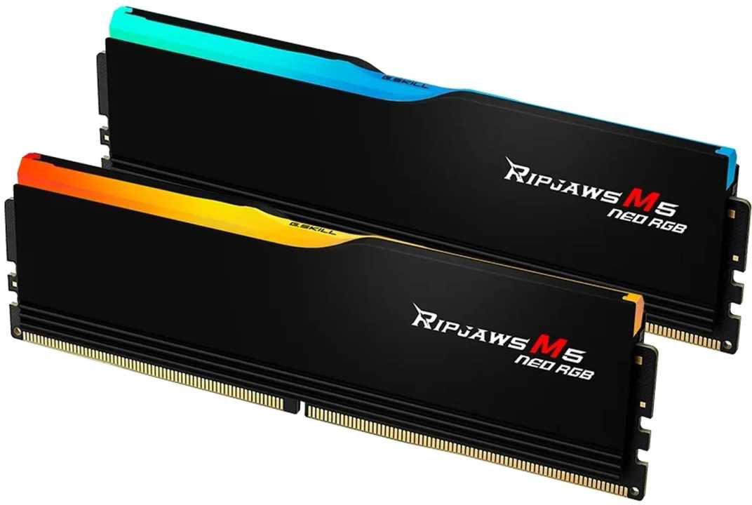 Память DDR G.Skill Ripjaws M5 Neo RGB DDR5-6000 64GB (2x32GB) (F5-6000J3636F32GX2-RM5NRK) - Фото 1