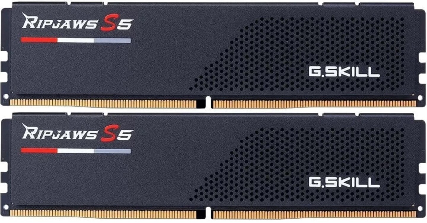 Память DDR G.Skill Ripjaws S5 DDR5-6000 32GB (2x16GB) Intel XMP CL30-36-36-96 1.35V (F5-6000J3036F16GX2-RS5K) - Фото 1