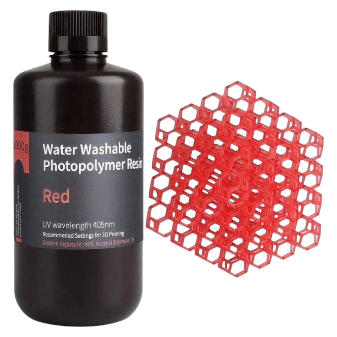 Резиновый фотополимер Elegoo Water Washable Resin 1кг (50.103.0002) - Фото 1
