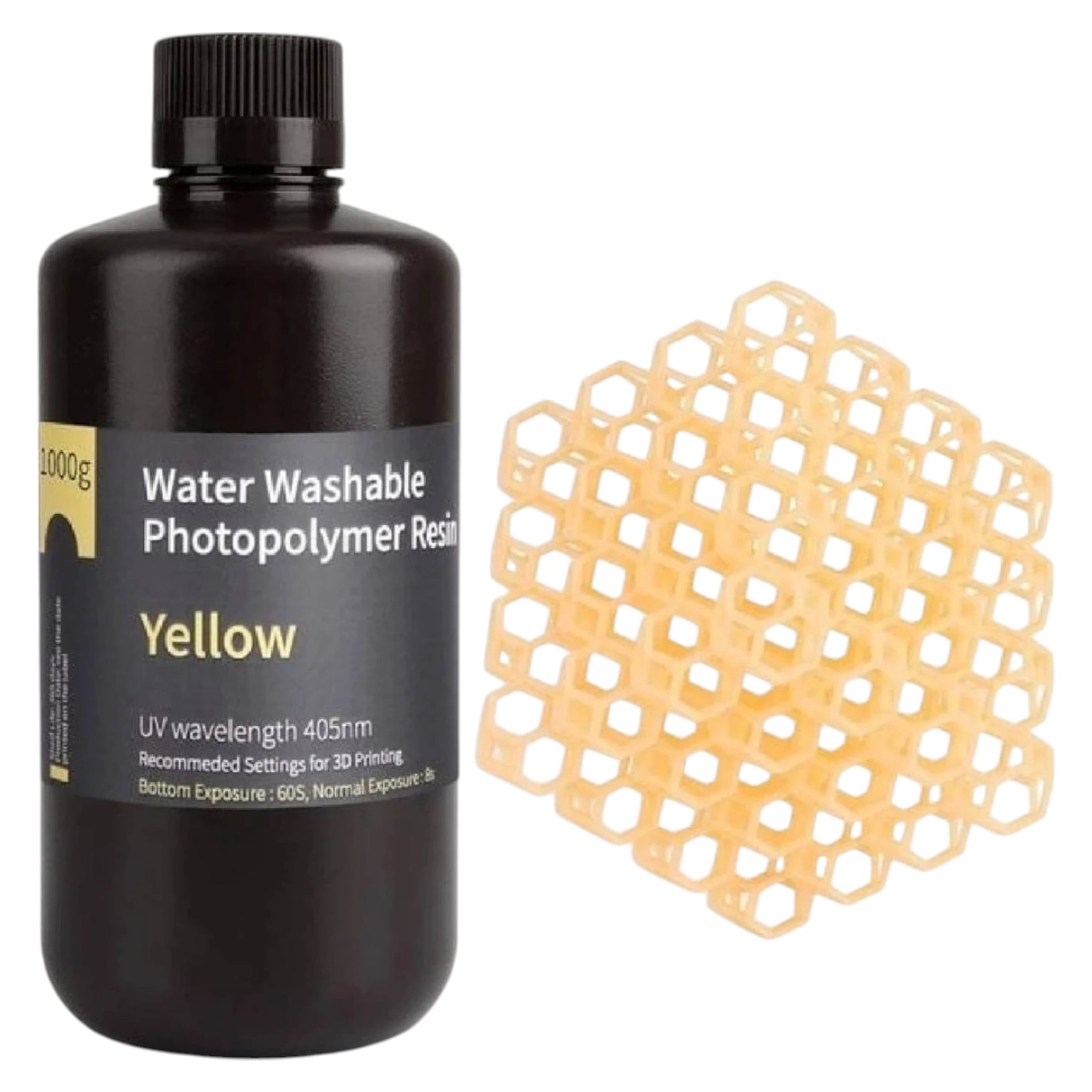 Резиновый фотополимер Elegoo Water Washable Resin 1кг (50.103.0012) - Фото 1