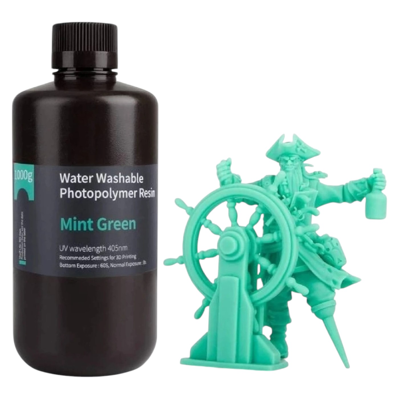Резиновый фотополимер Elegoo Water Washable Resin 1кг (50.103.0020) - Фото 1