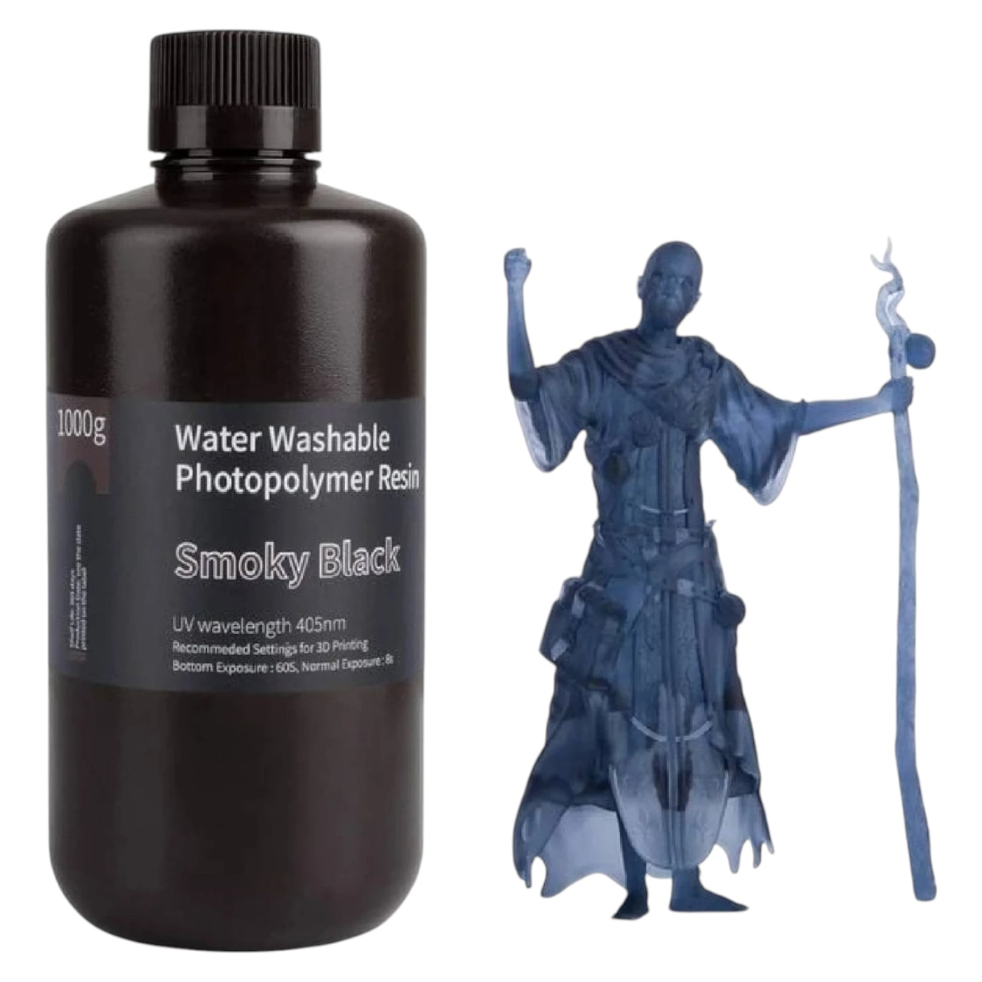 Резиновый фотополимер Elegoo Water Washable Resin 1кг (50.103.0026) - Фото 1