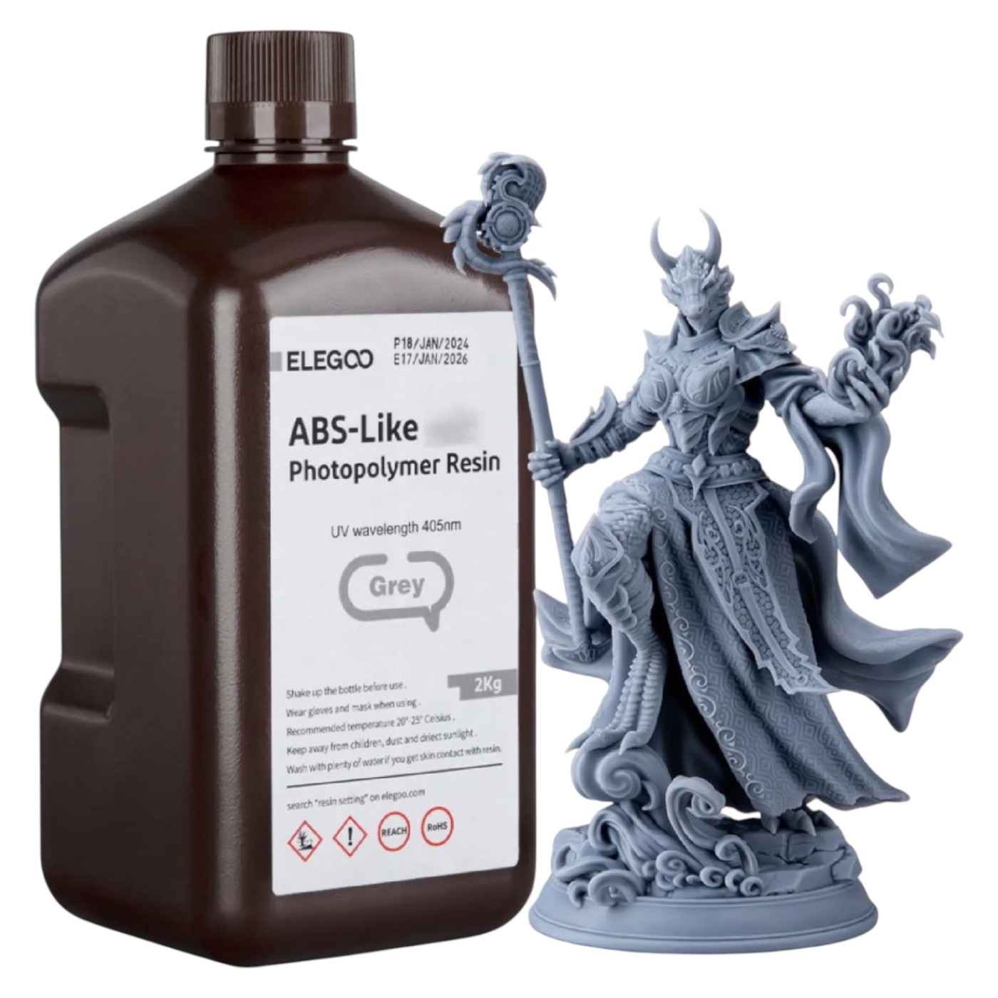 Резиновый фотополимер Elegoo ABS-like 2кг (50.103.0262) - Фото 1