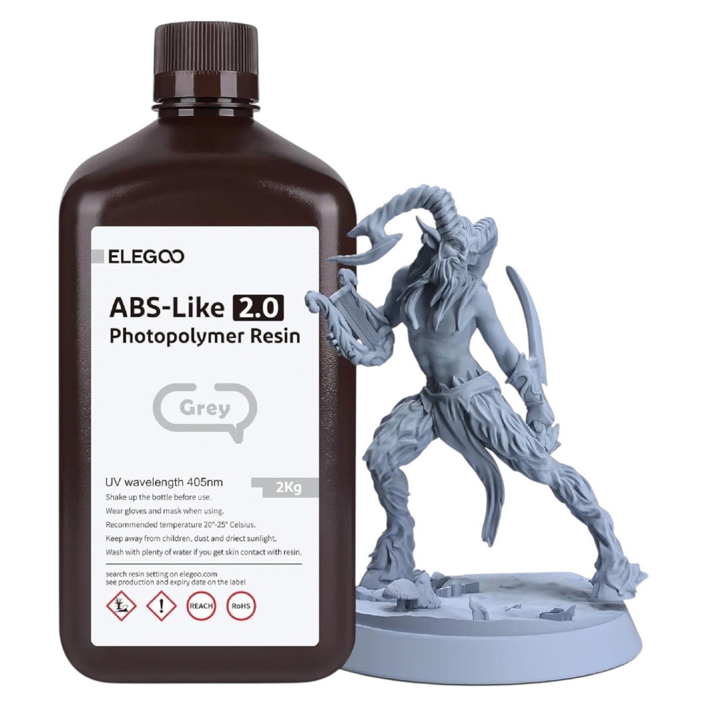 Резиновый фотополимер Elegoo ABS-like 2.0 2кг (50.103.0125) - Фото 1