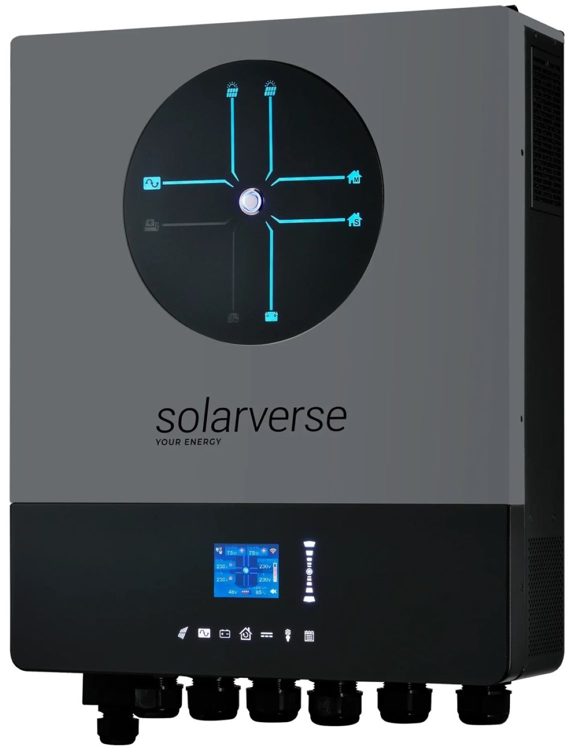 Инвертор автономный солнечный Solarverse Ampere Double (1ф, 8kW, 48V) (SV8048AD) - Фото 1