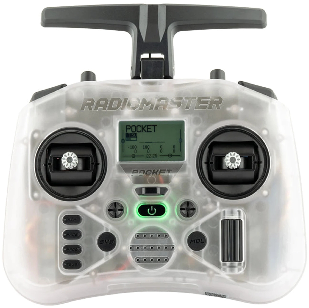 Пульт для квадрокоптера Radiomaster Pocket ExpressLRS Edge TX M2, прозрачный (HP0157.0053-M2) - Фото 1