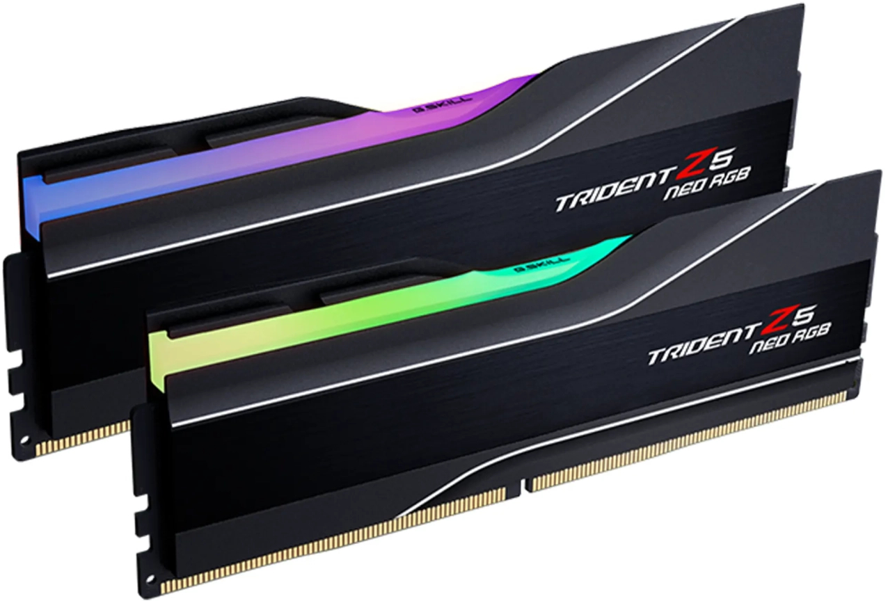 Память DDR G.Skill Trident Z5 Neo RGB Black DDR5-6000 2x32GB AMD EXPO (F5-6000J2636H32GX2-TZ5NR) - Фото 1