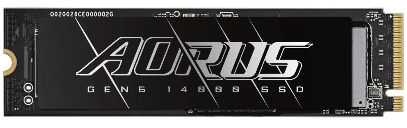 SSD-накопичувач внутрішній Gigabyte AORUS M.2 NVME 1TB 14000 (AG514K1TB) - Фото 1