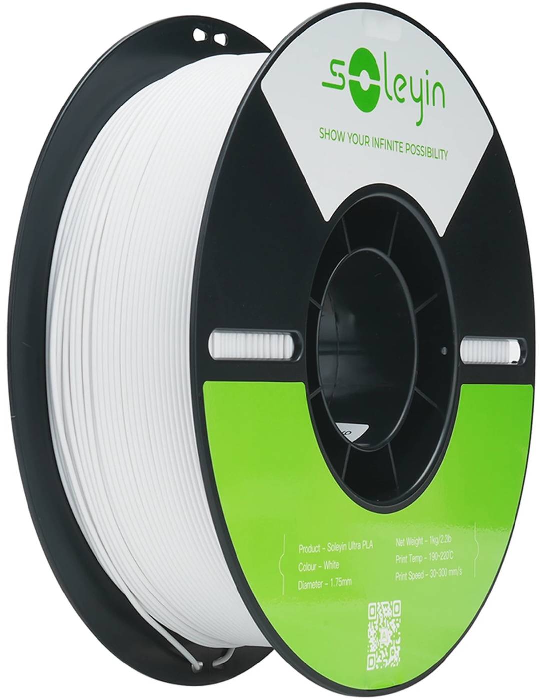 Нитка для PLA-картриджа Creality ULTRA Filament Soleyin 1.75мм білий (3301010609) - Фото 1