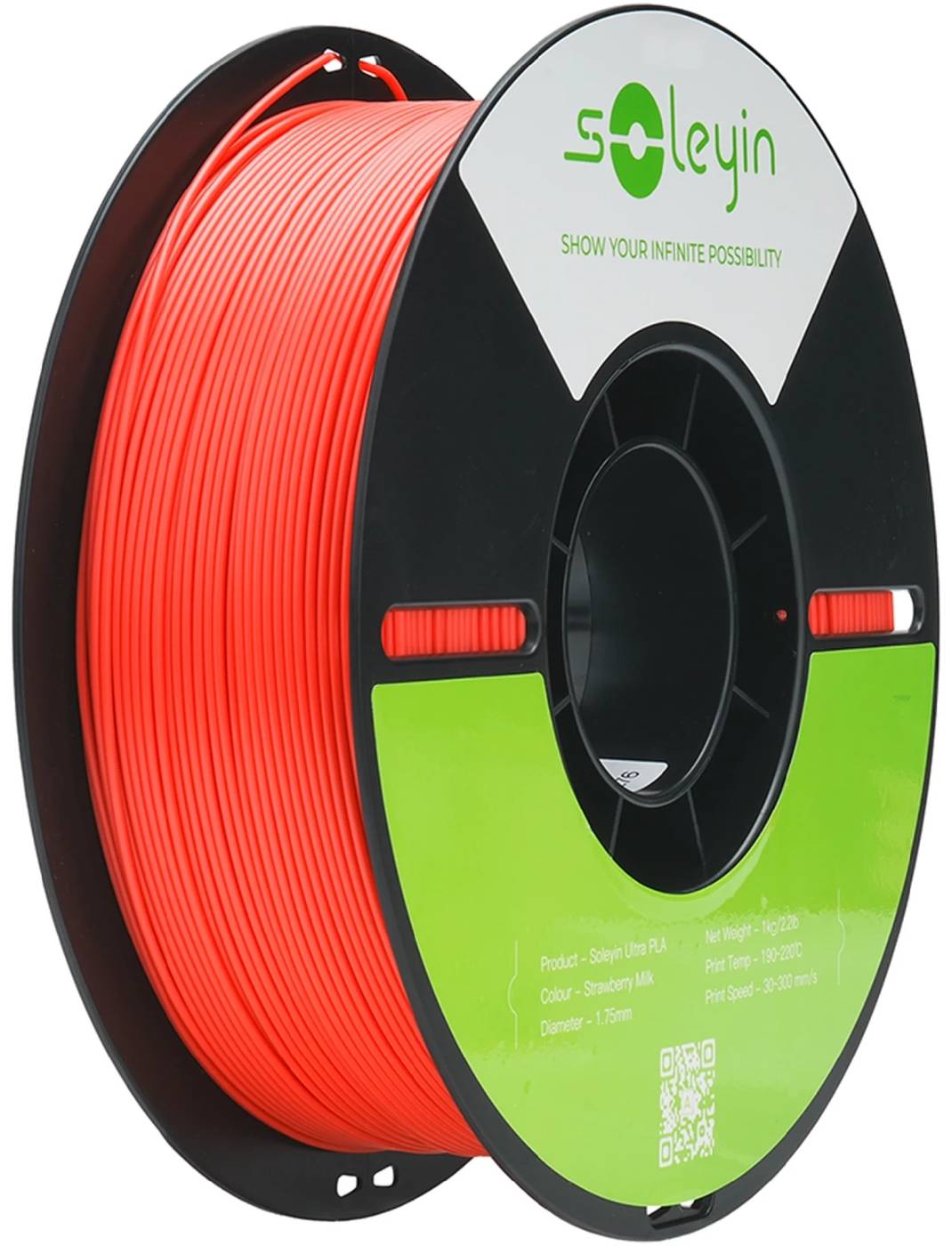 Нитка для PLA-картриджа Creality ULTRA Filament Soleyi 1.75мм клубнично-молочный (3301010602) - Фото 1