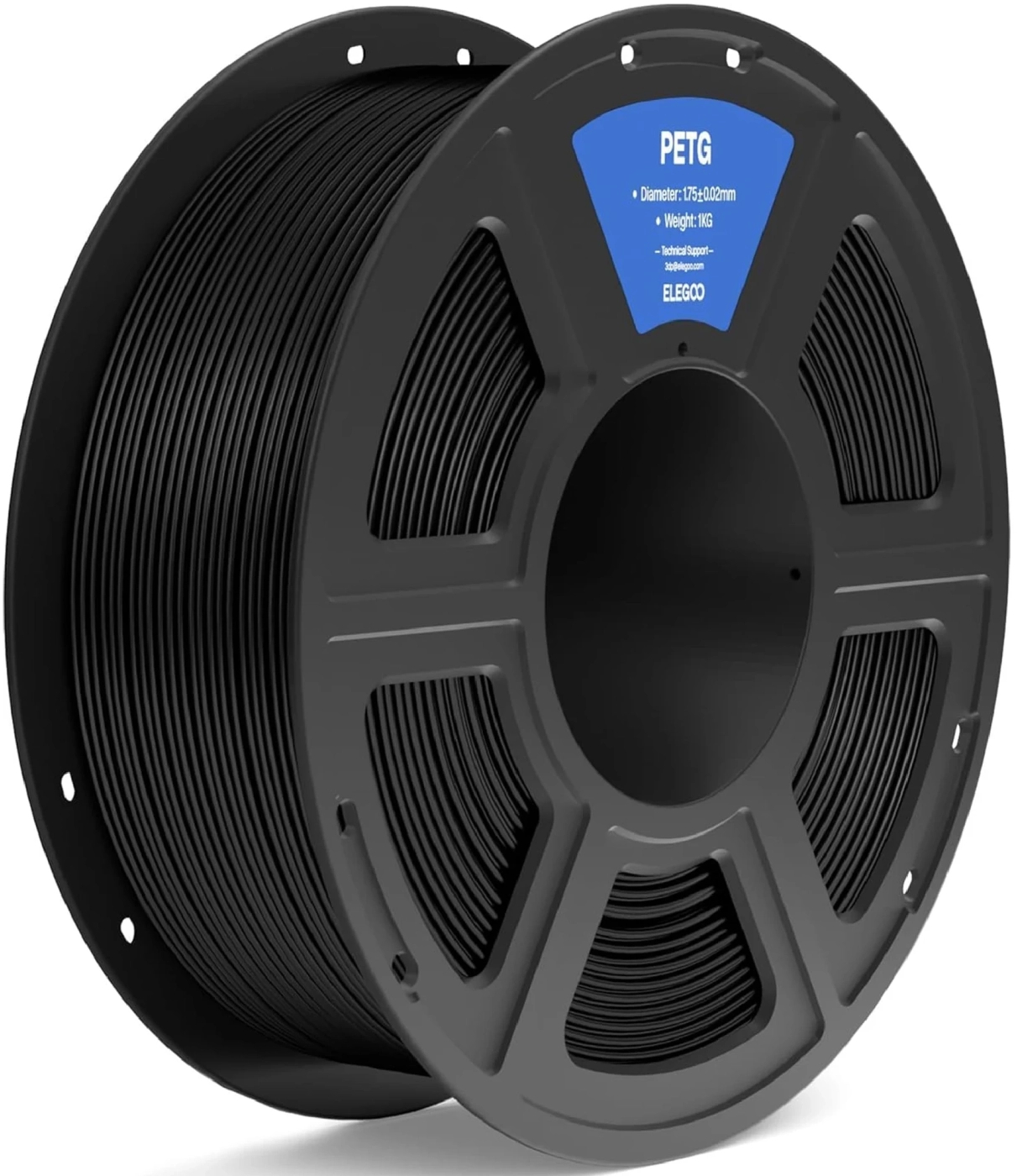 Нитка для PETG-картриджа Elegoo Filament 1.75мм черный (50.203.0385) - Фото 1