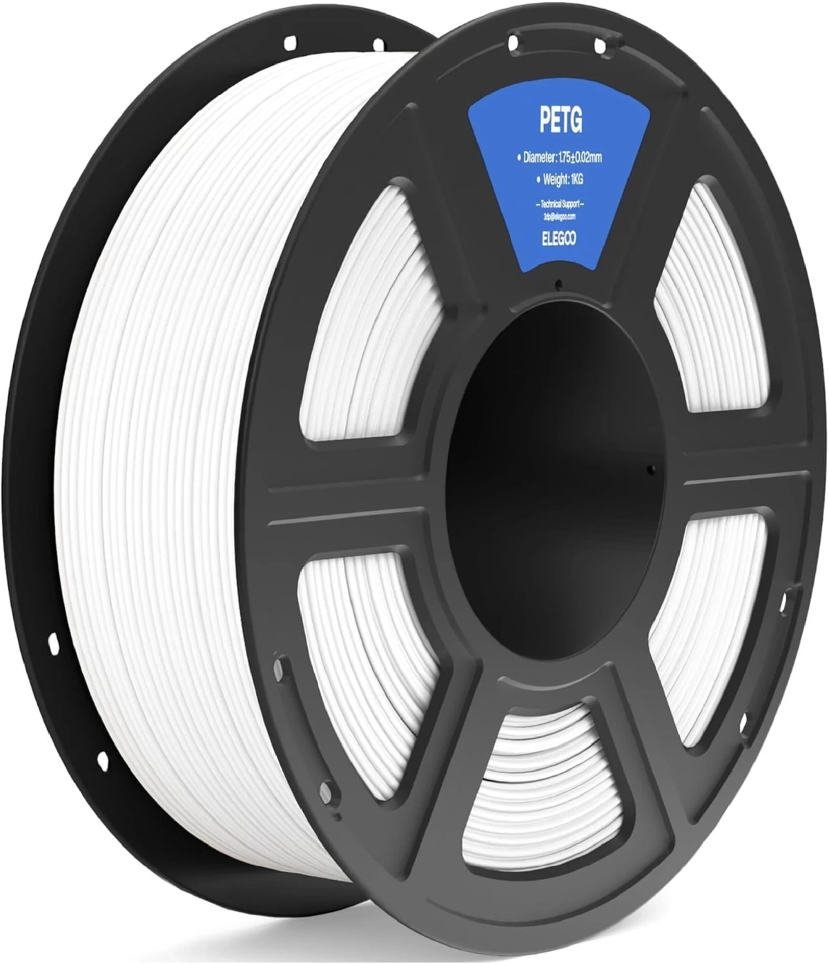 Нитка для PETG-картриджа Elegoo Filament 1.75мм белый (50.203.0386) - Фото 1