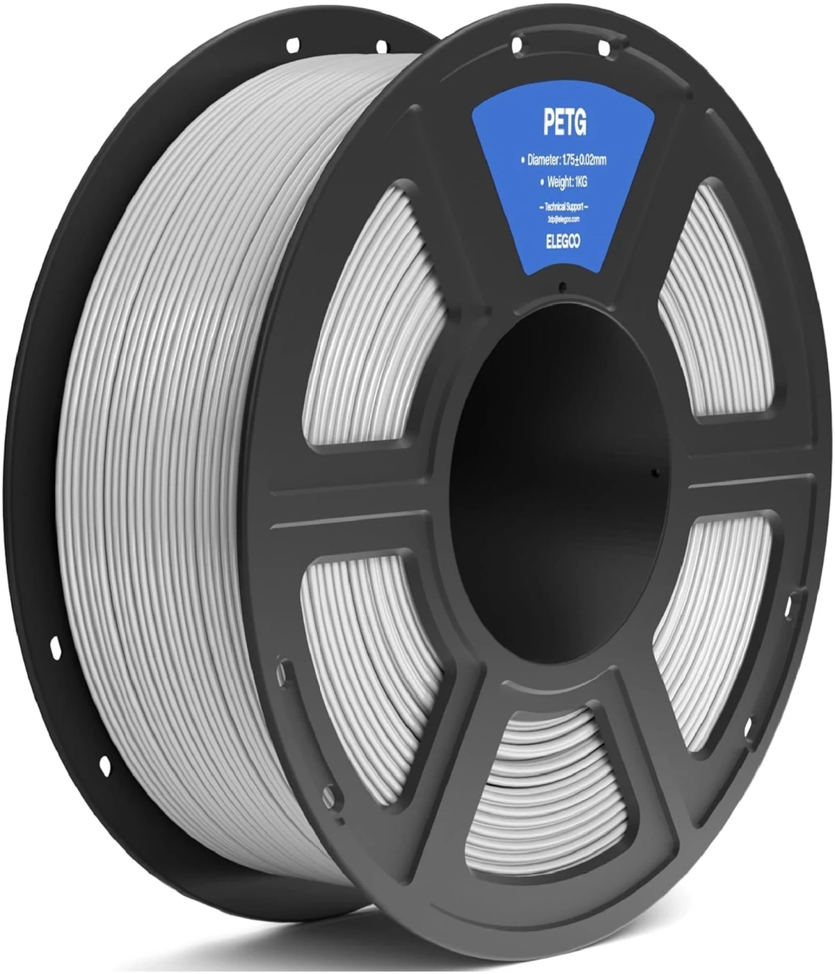 Нитка для PETG-картриджа Elegoo Filament 1.75мм серый (50.203.0391) - Фото 1