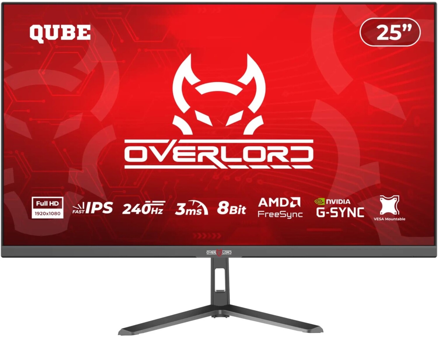 Монитор игровой QUBE Overlord G25F240 - Фото 1